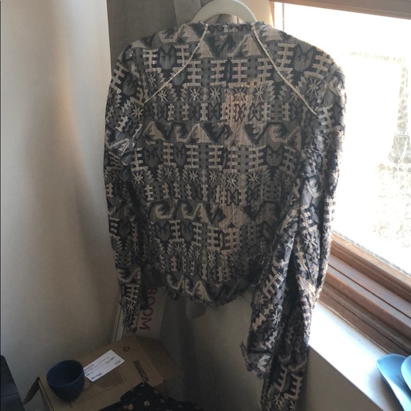 Hei Hei Pattern Zip Blazer / Jacket Anthro - Picture 7 of 9